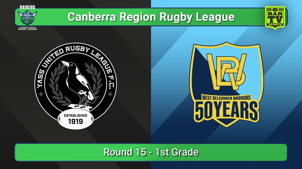 250726-video-Canberra Round 15 - 1st Grade - Yass Magpies v West Belconnen Warriors Slate Image