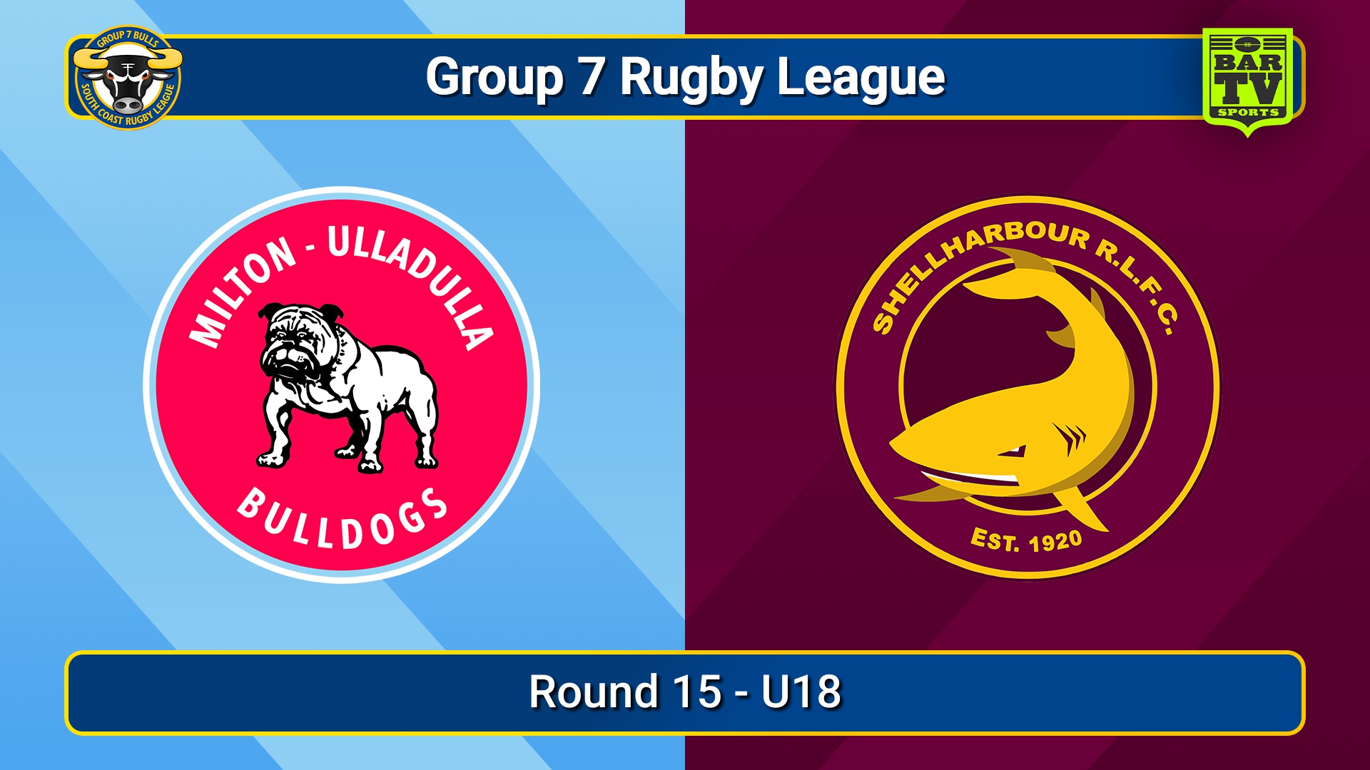 250810-video-South Coast Round 15 - U18 - Milton-Ulladulla Bulldogs v Shellharbour Sharks Slate Image
