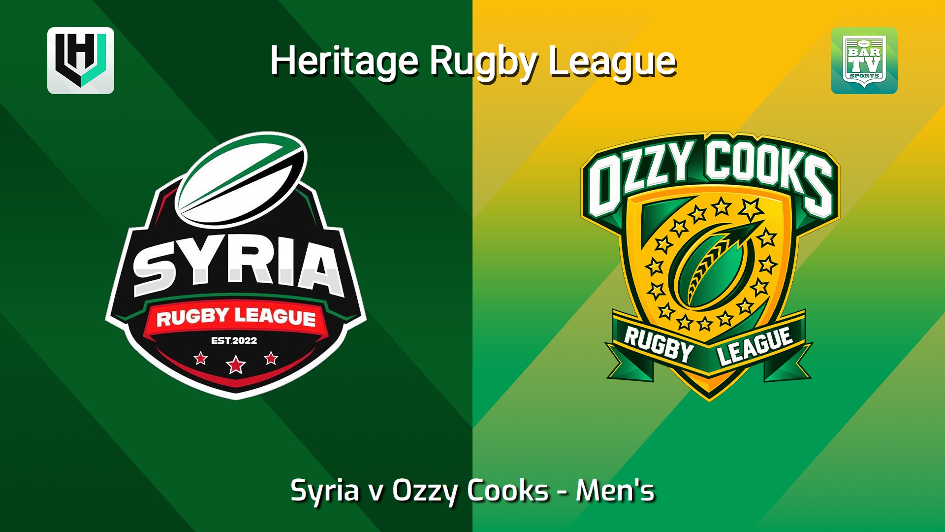 261101-video-Heritage RL Men's - Syria Falcons v Ozzy Cooks Slate Image