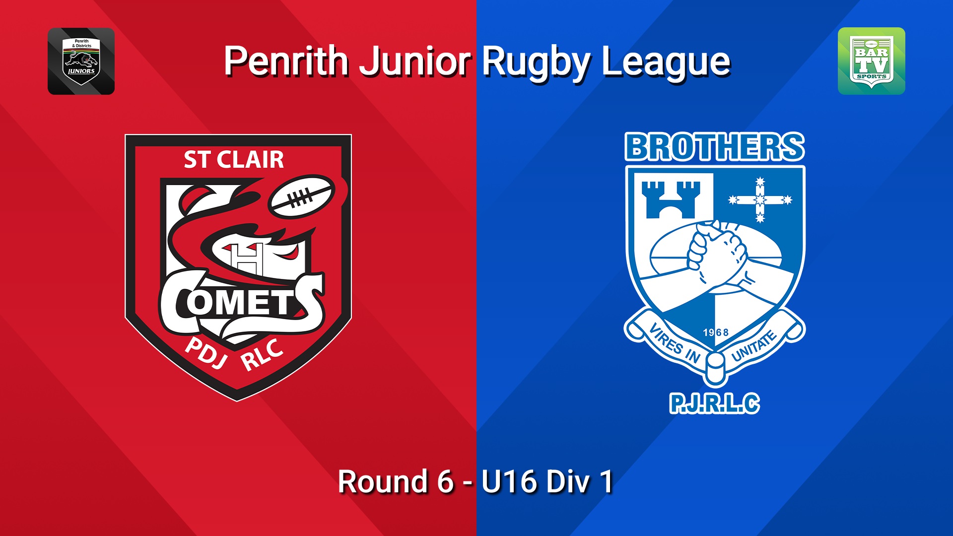 260530-video-Penrith & District Junior Rugby League Round 6 - U16 Div 1 - St Clair v Brothers Slate Image