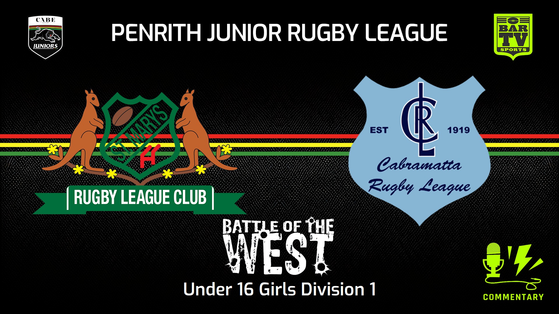 240914-video-Penrith & District Junior Rugby League Battle Of The West - Under 16 Girls Division 1 - St Marys v Cabramatta Slate Image