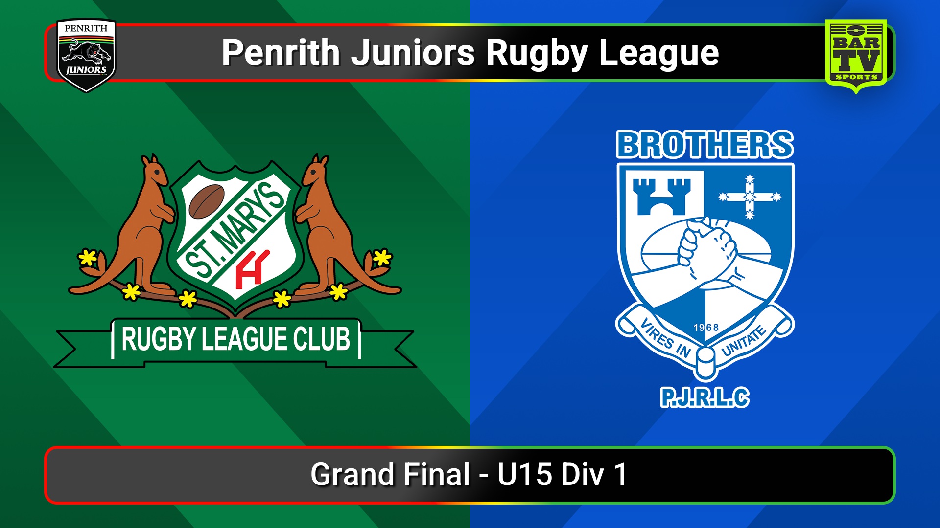 250913-video-Penrith & District Junior Rugby League Grand Final - U15 Div 1 - St Marys v Brothers Slate Image