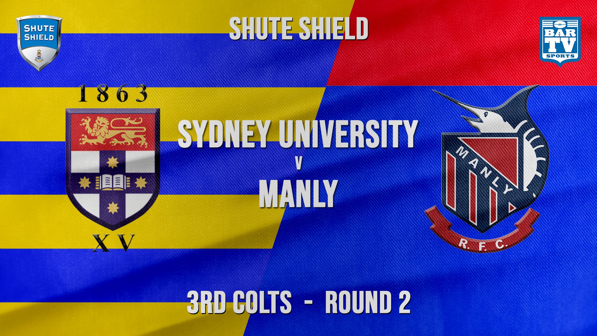 Shute Shield Round 2 - 3rd Colts - Sydney University v Manly Slate Image