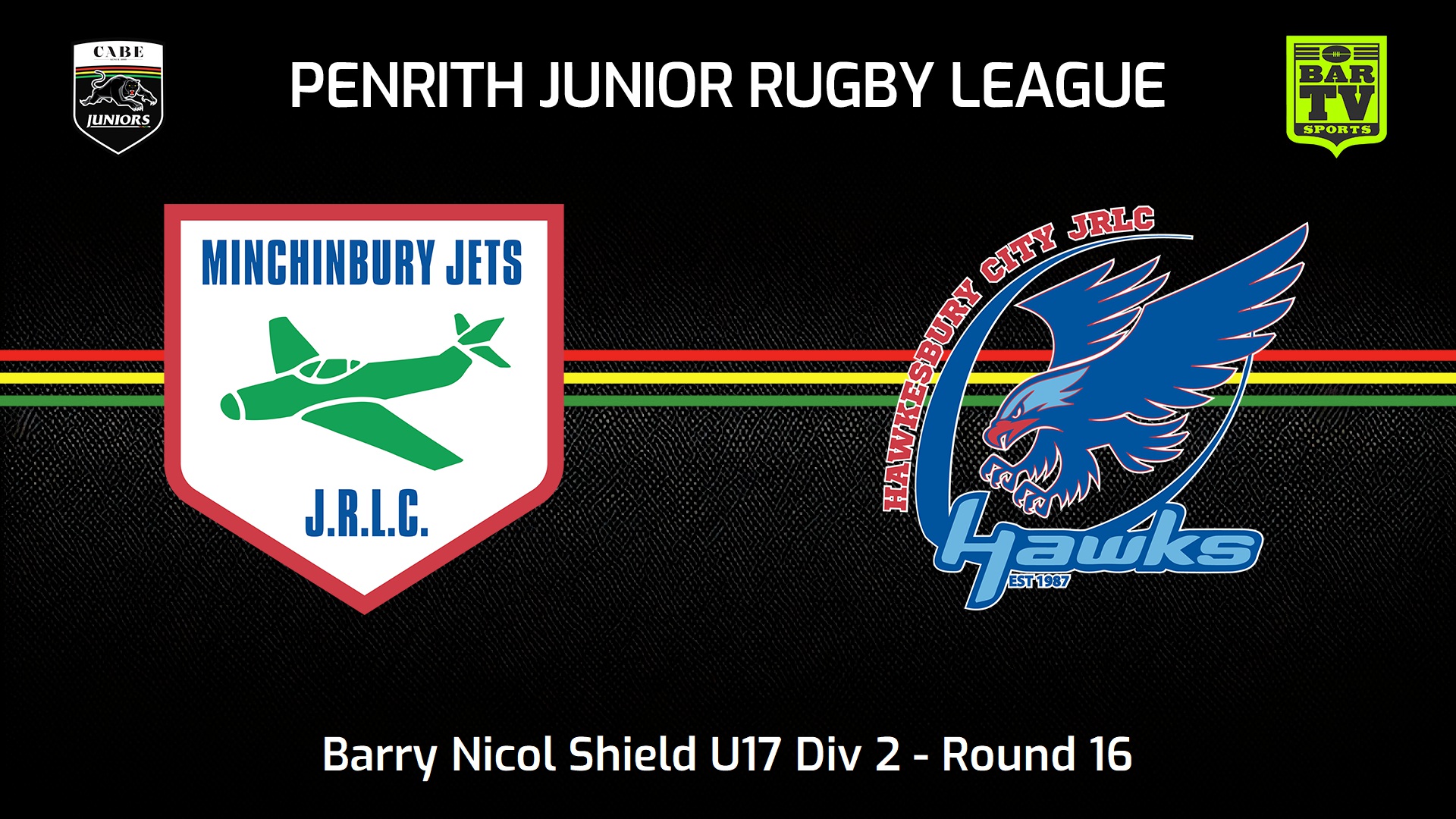 240811-video-Penrith & District Junior Rugby League Round 16 - Barry Nicol Shield U17 Div 2 - Minchinbury v Hawkesbury City Slate Image