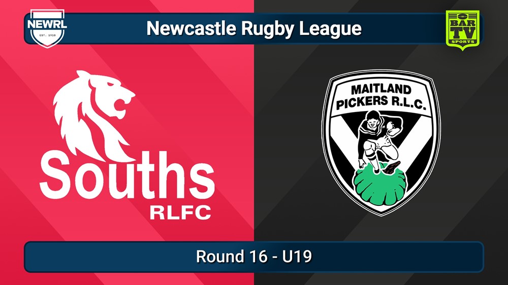250819-video-Newcastle RL Round 16 - U19 - South Newcastle Lions v Maitland Pickers Slate Image
