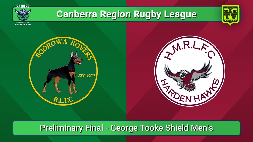 250913-video-Canberra Preliminary Final - George Tooke Shield Men's - Boorowa Rovers v Harden Hawks Slate Image