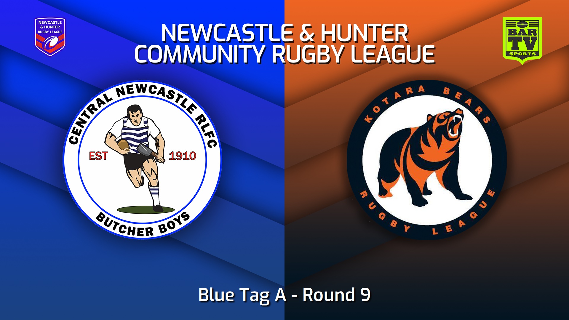 230702-NHRL Round 9 - Blue Tag A - Central Newcastle Butcher Boys v Kotara Bears Slate Image