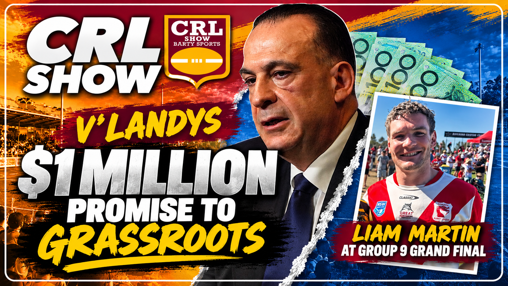 CRL Show #116 - V'landys $1 million promise to grassroots Article Image