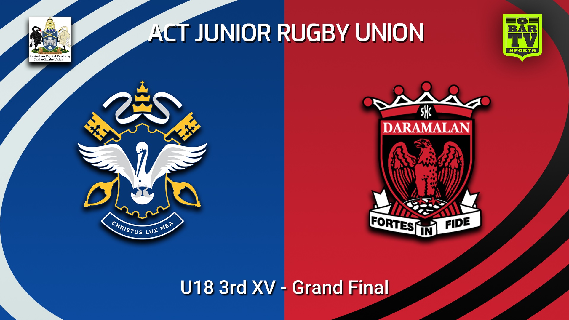 260906-video-ACT Junior Rugby Union Grand Final - U18 3rd XV - St Edmund's v Daramalan College Slate Image