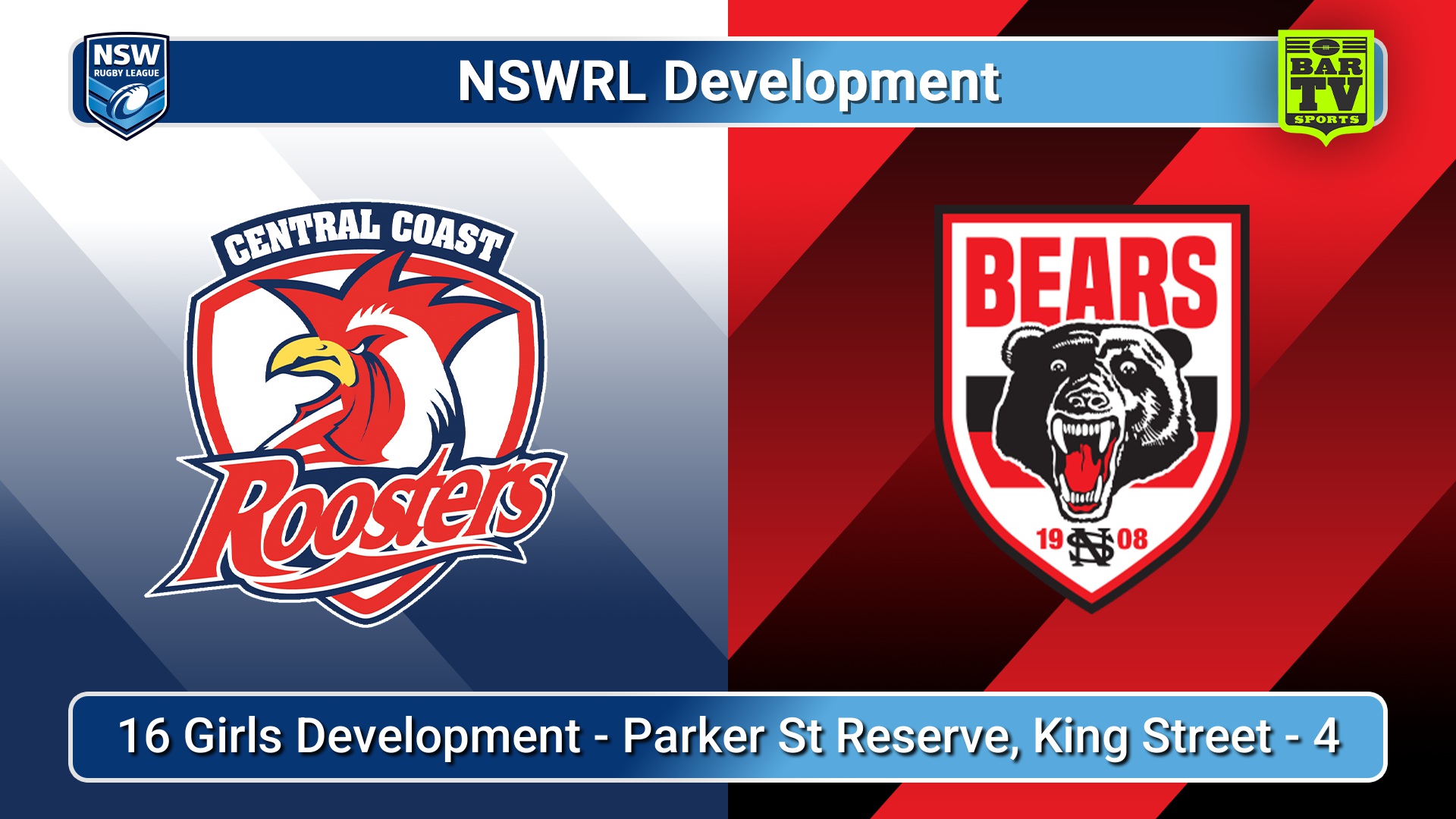 260716-video-NSWRL Development Game 16 - 16 Girls Development - Central Coast Roosters v North Sydney Bears Slate Image