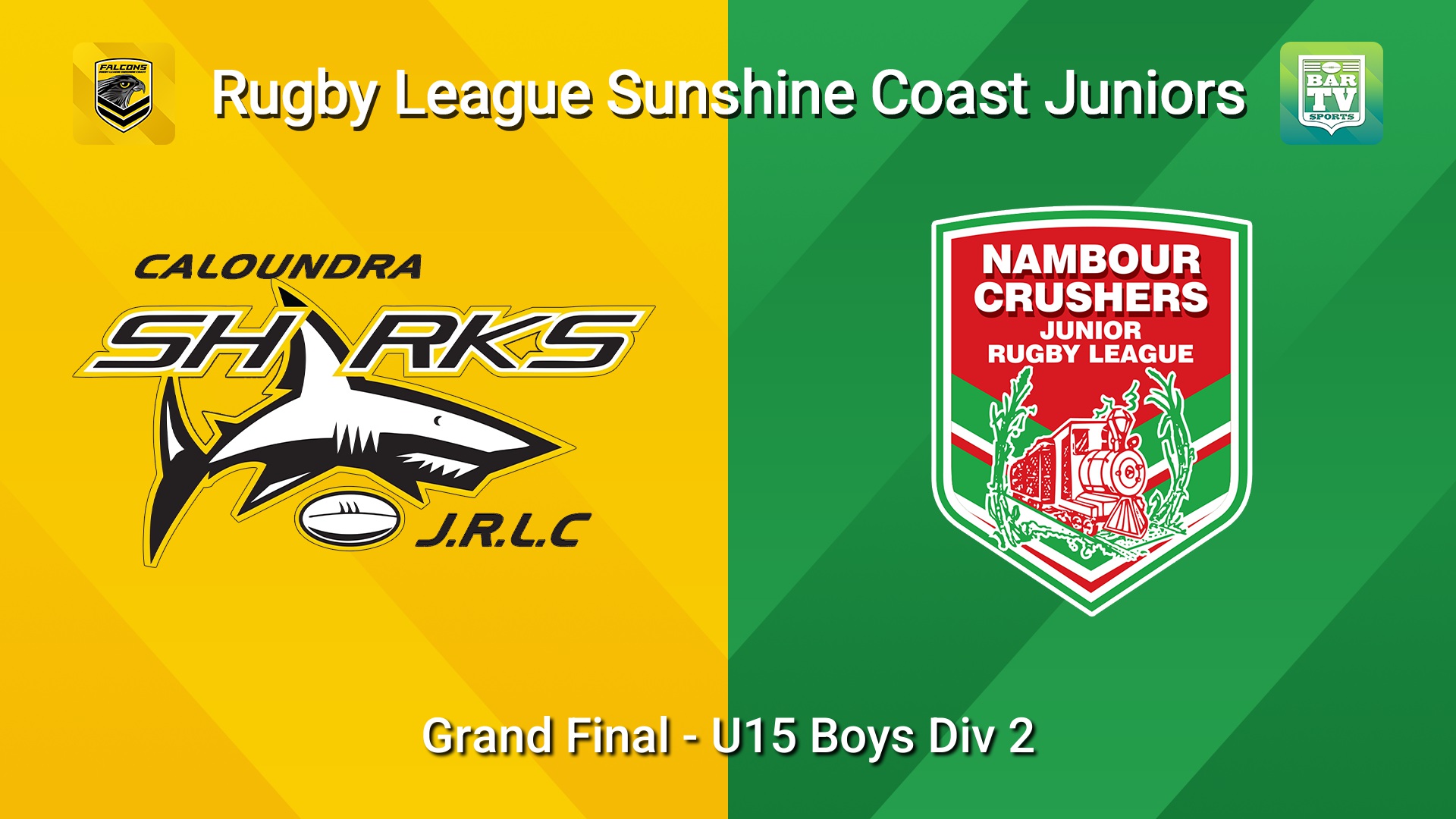 260905-video-Sunshine Coast Junior Rugby League Grand Final - U15 Boys Div 2 - Caloundra Sharks JRL v Nambour Crushers JRL Slate Image