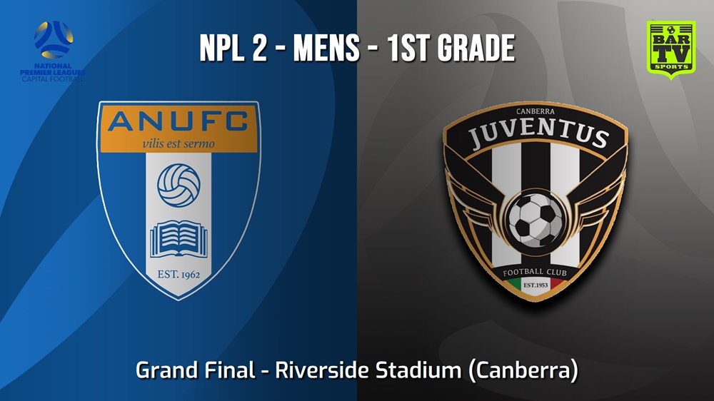 240922-video-NPL 2 Men - 1st Grade - Capital Grand Final - U23s - ANU FC v Canberra Juventus Slate Image