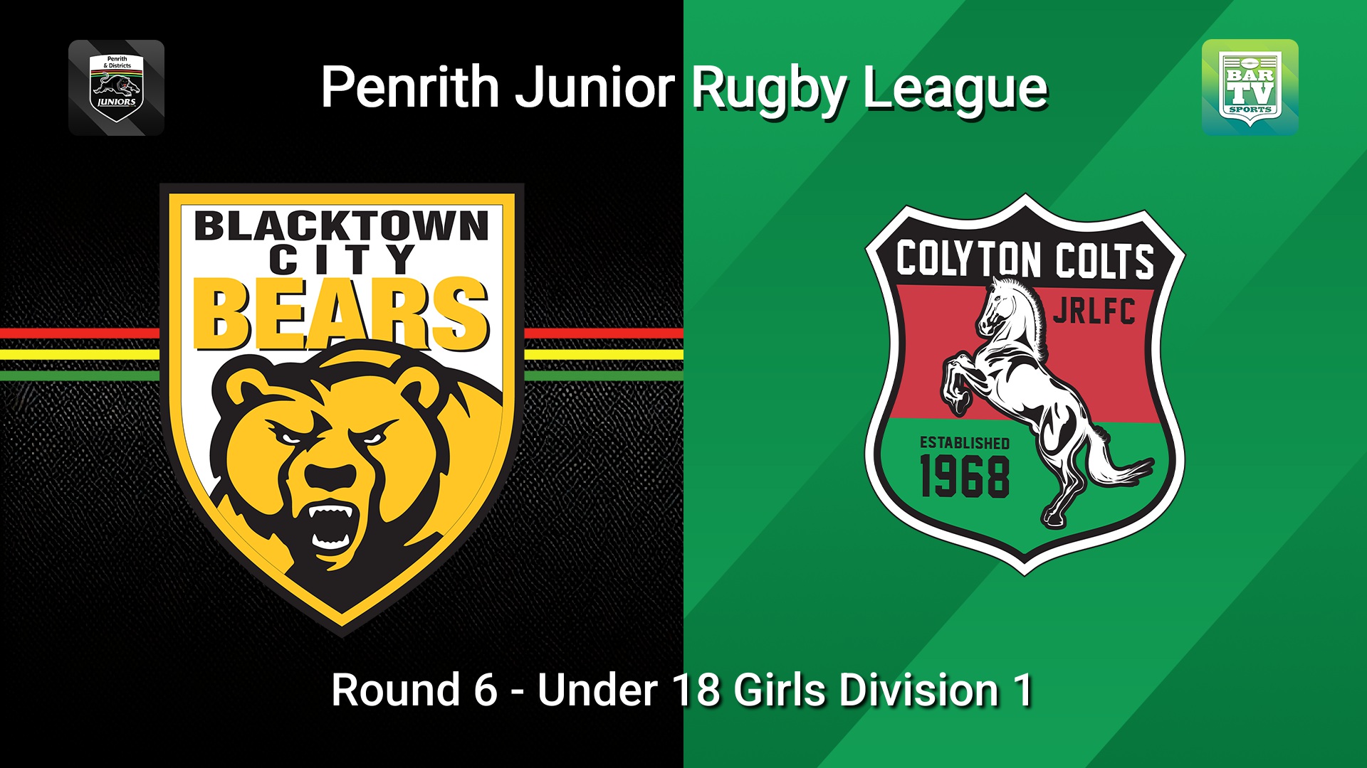 260530-video-Penrith & District Junior Rugby League Round 6 - Under 18 Girls Division 1 - Blacktown City v Colyton Slate Image