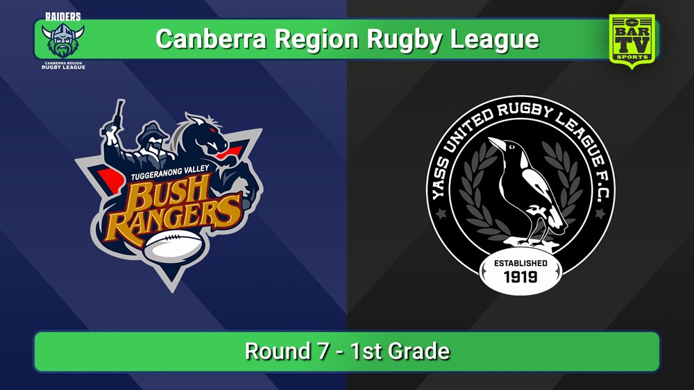 250823-video-Canberra Round 7 - 1st Grade - Tuggeranong Bushrangers v Yass Magpies Slate Image