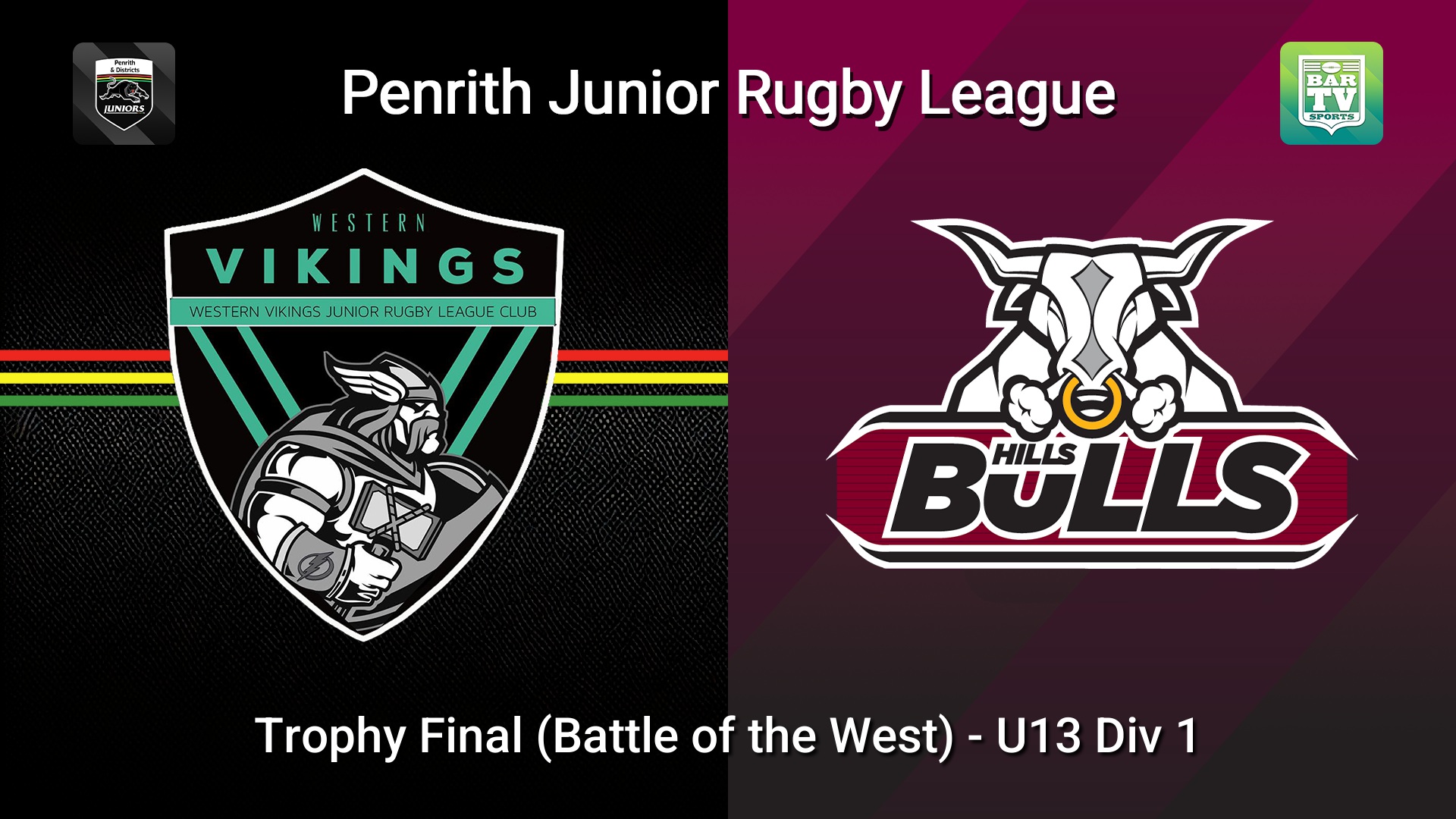260919-video-Penrith & District Junior Rugby League Plate Final (Battle of the West) - U13 Div 1 - Western Vikings v Hills Bulls Slate Image
