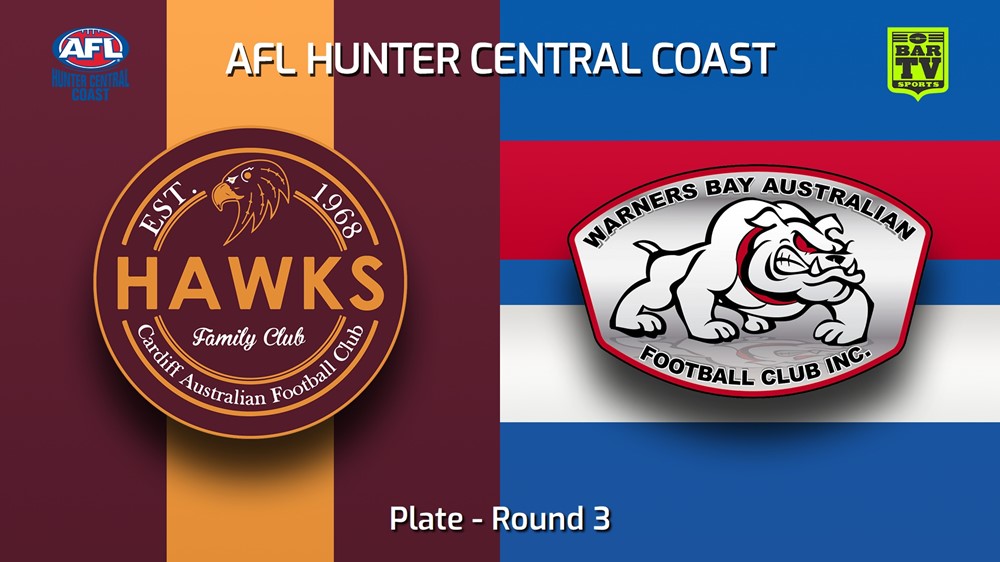250425-video-AFL Hunter Central Coast Round 3 - Plate - Cardiff Hawks v Warners Bay Bulldogs Slate Image