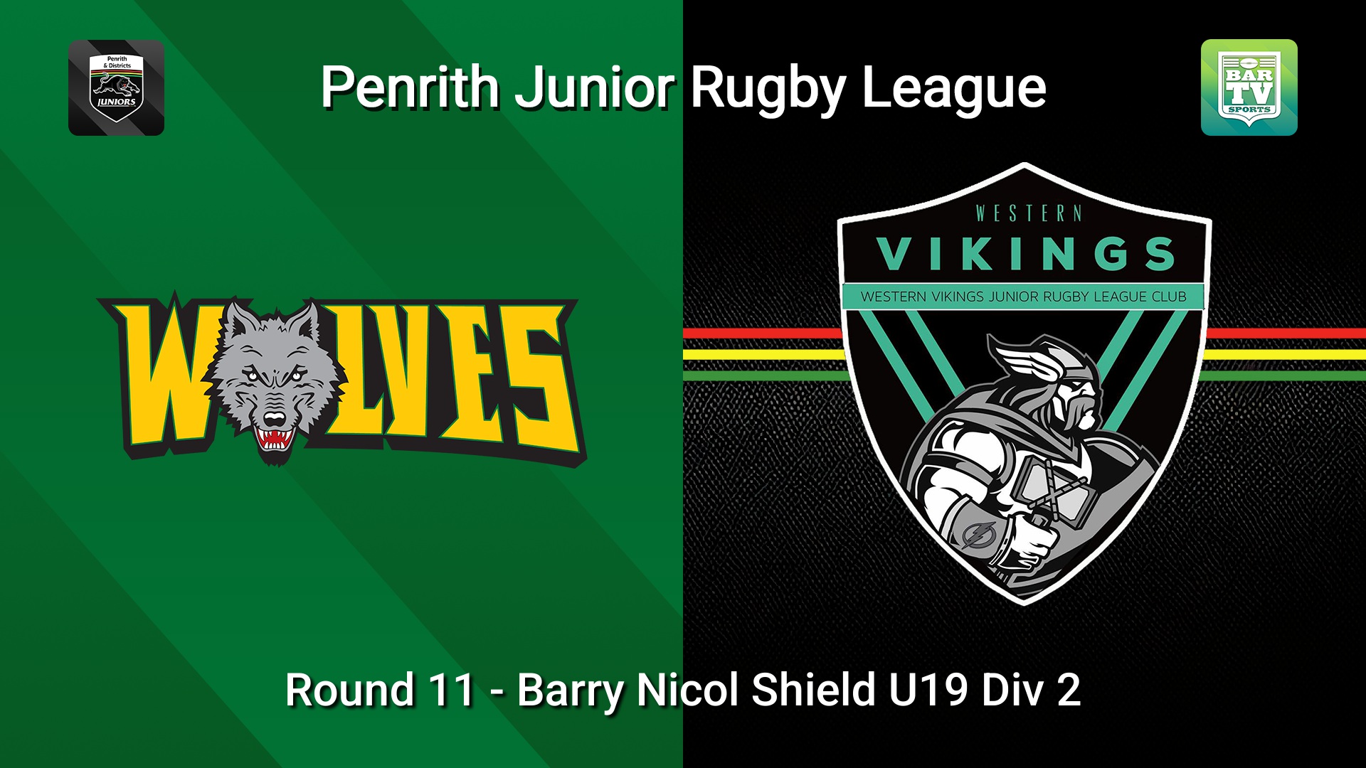 260628-video-Penrith & District Junior Rugby League Round 11 - Barry Nicol Shield U19 Div 2 - Windsor Wolves v Western Vikings Slate Image
