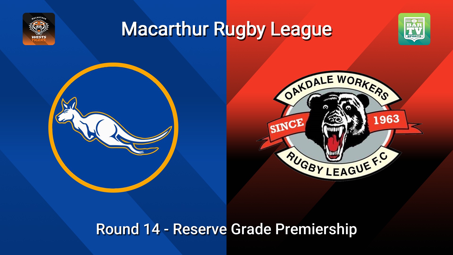 260802-video-Macarthur RL Round 14 - Reserve Grade Premiership - Campbelltown City Kangaroos v Oakdale Workers Bears Slate Image