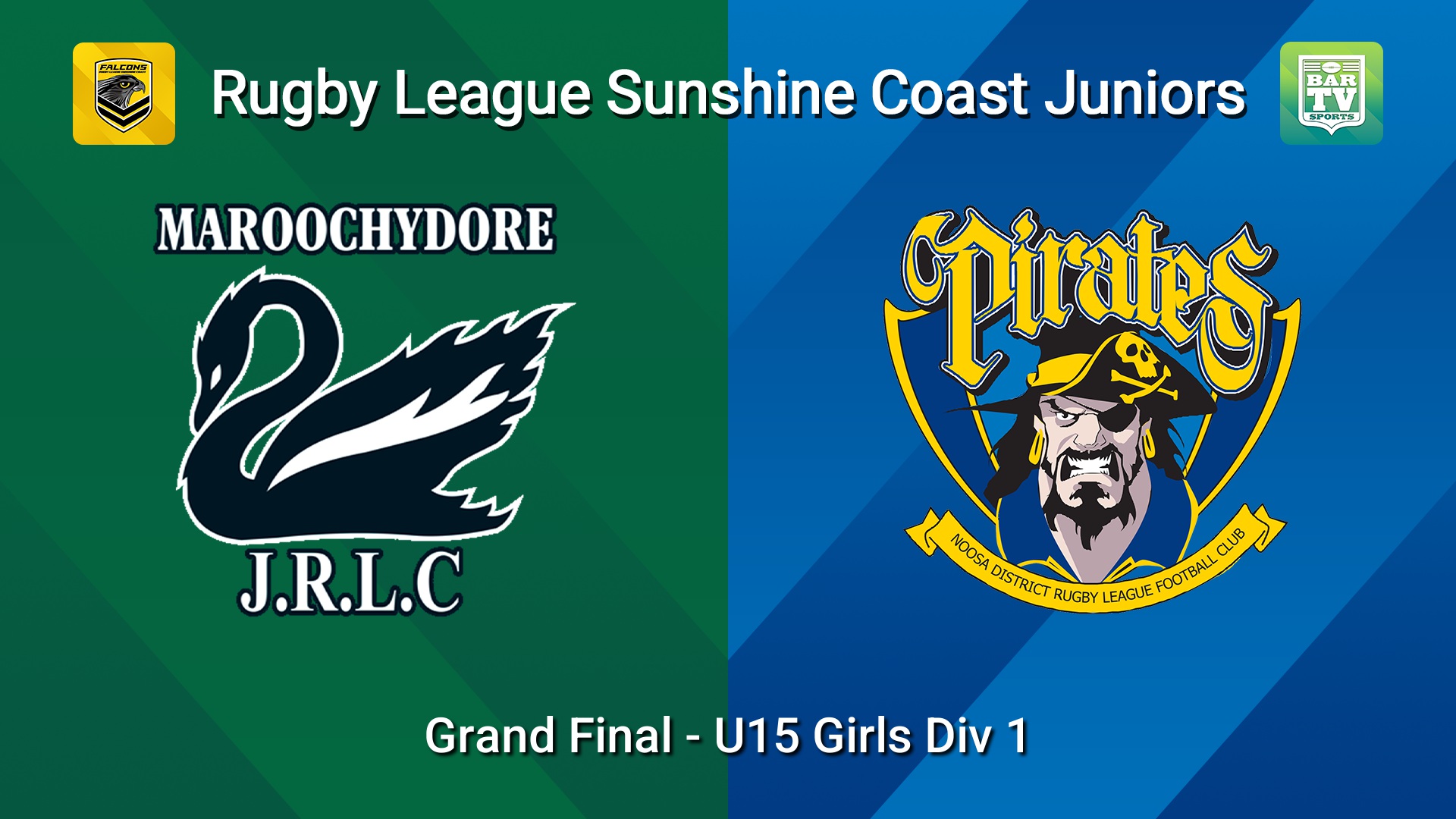 260905-video-Sunshine Coast Junior Rugby League Grand Final - U15 Girls Div 1 - Maroochydore Swans JRL v Noosa Pirates JRL Slate Image