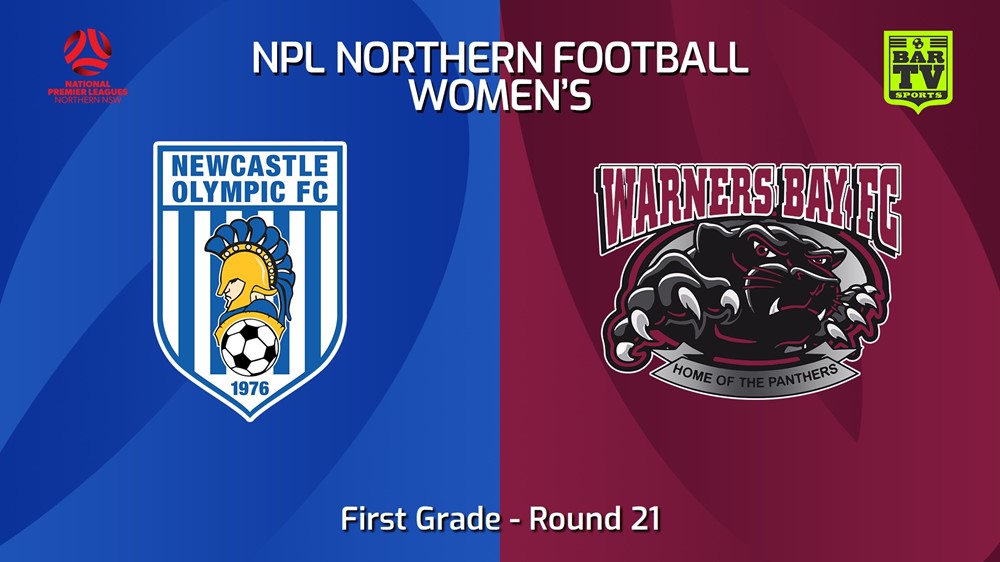 240825-video-NNSW NPLW Round 21 - Newcastle Olympic FC W v Warners Bay FC W Slate Image