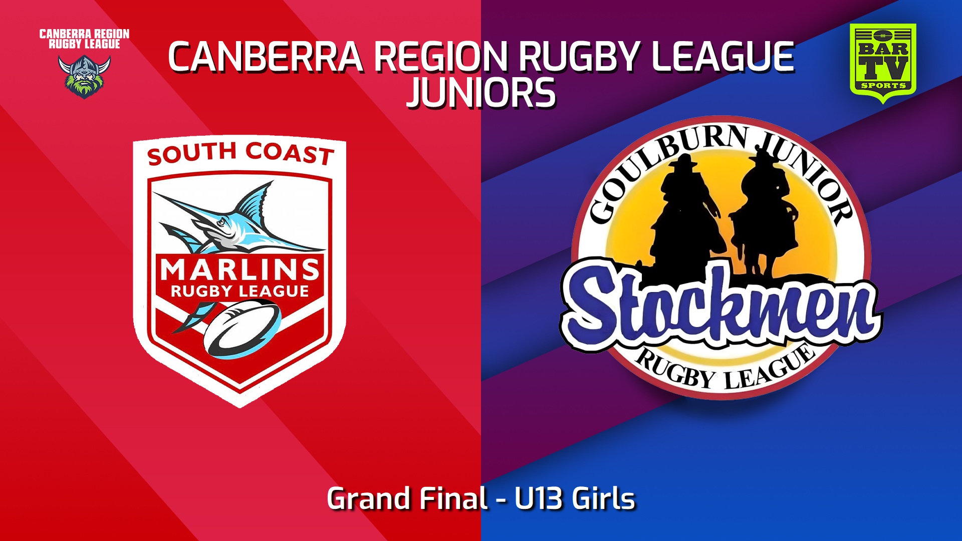 250907-video-Canberra Region Rugby League Juniors Grand Final - U13 Girls - South Coast United v Goulburn Junior Stockmen Slate Image