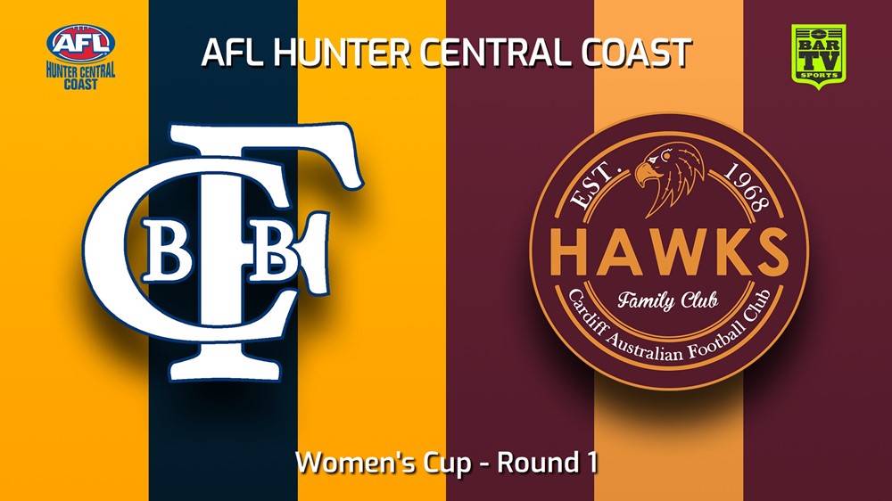 240817-video-AFL Hunter Central Coast Round 1 - Women's Cup - Bateau Bay v Cardiff Hawks Slate Image