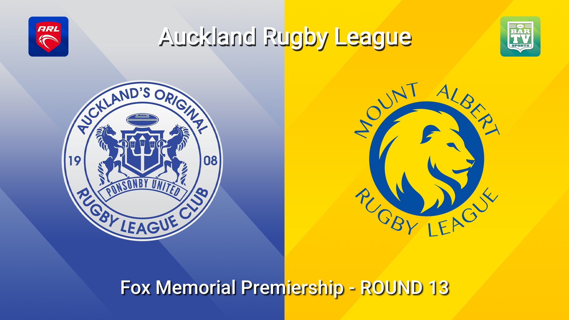 260718-video-Auckland RL ROUND 13 - Fox Memorial Premiership - Ponsonby Ponies v Mt Albert Lions Slate Image
