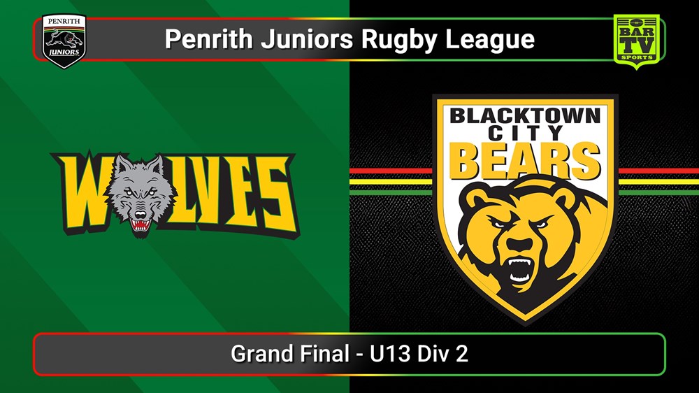 250913-video-Penrith & District Junior Rugby League Grand Final - U13 Div 2 - Windsor Wolves v Blacktown City Slate Image