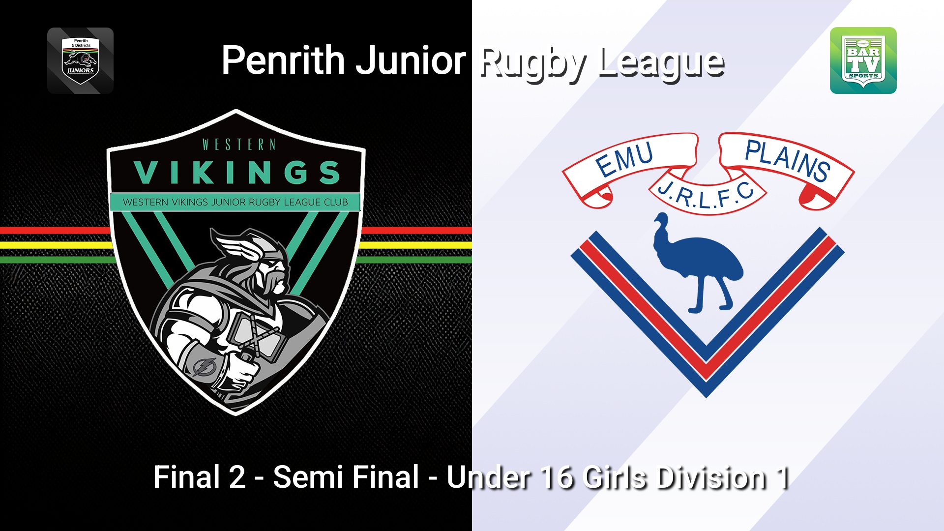 260815-video-Penrith & District Junior Rugby League Final 2 - Semi Final - Under 16 Girls Division 1 - Western Vikings v Emu Plains Minigame Slate Image