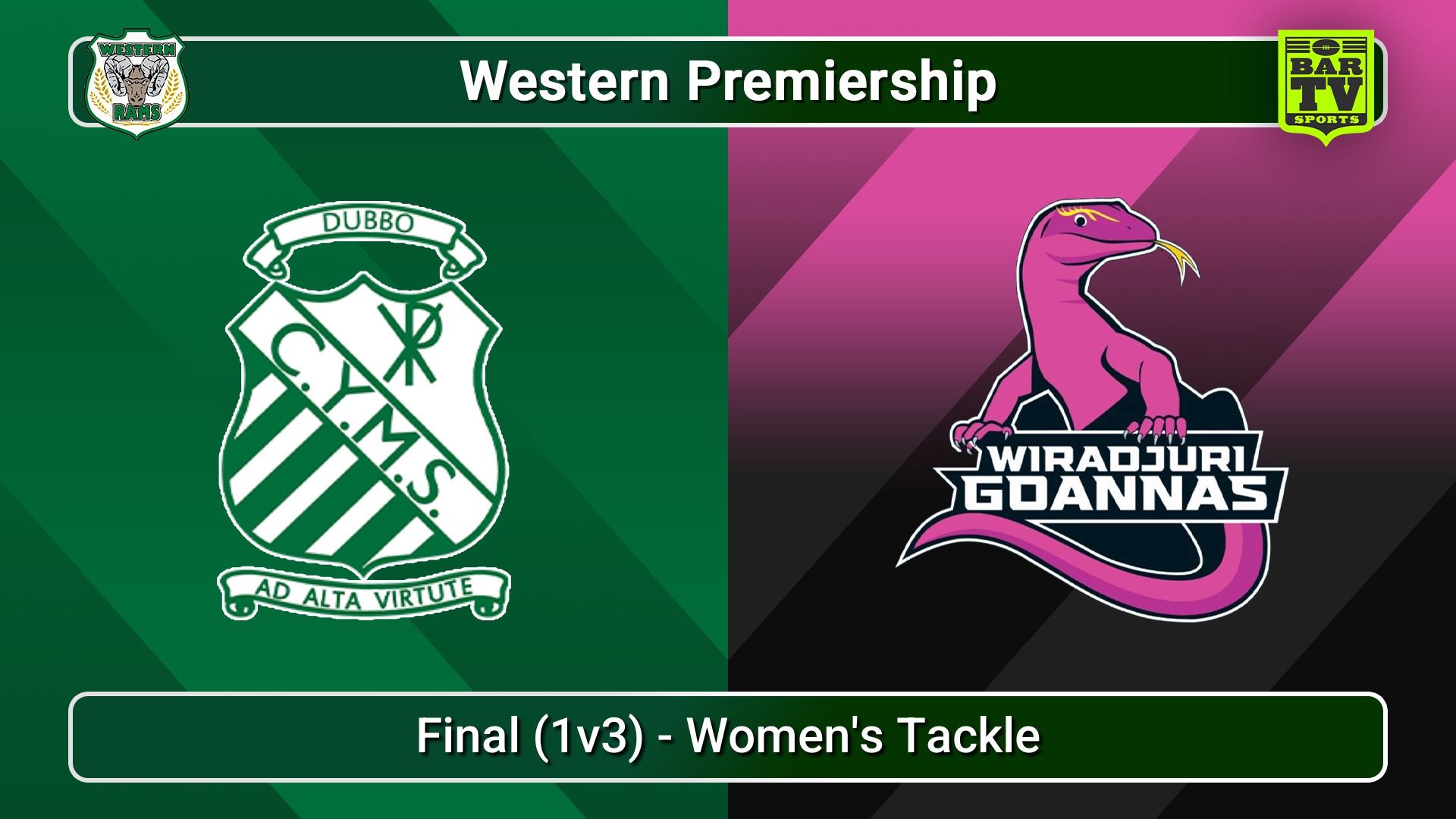 250831-video-Western Premiership Final (1v3) - Women's Tackle - Dubbo CYMS v Wiradjuri Goannas Slate Image