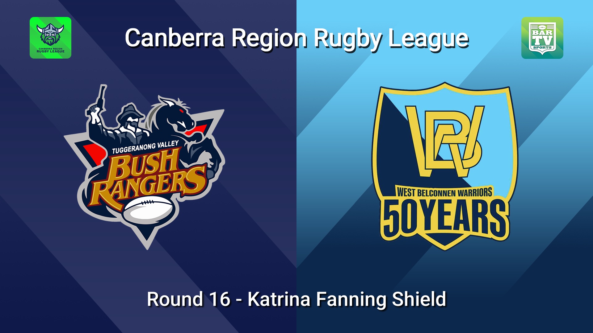 260808-video-Canberra Round 16 - Katrina Fanning Shield - Tuggeranong Bushrangers v West Belconnen Warriors Minigame Slate Image