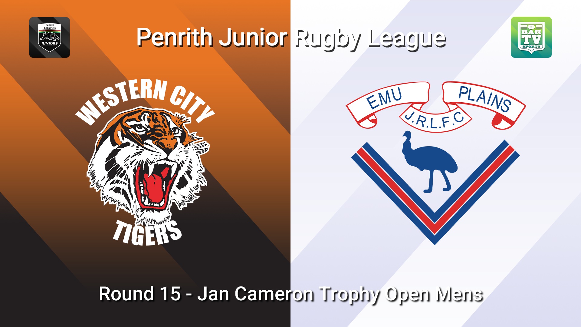 260816-video-Penrith & District Junior Rugby League Round 15 - Jan Cameron Trophy Open Mens - Western City Tigers v Emu Plains Slate Image