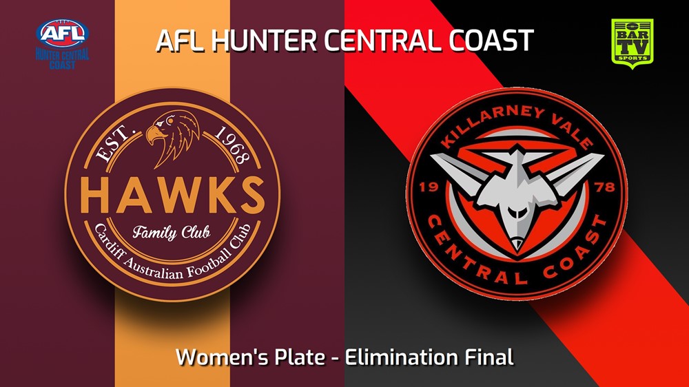 250830-video-AFL Hunter Central Coast Elimination Final - Women's Plate - Cardiff Hawks v Killarney Vale Bombers Slate Image