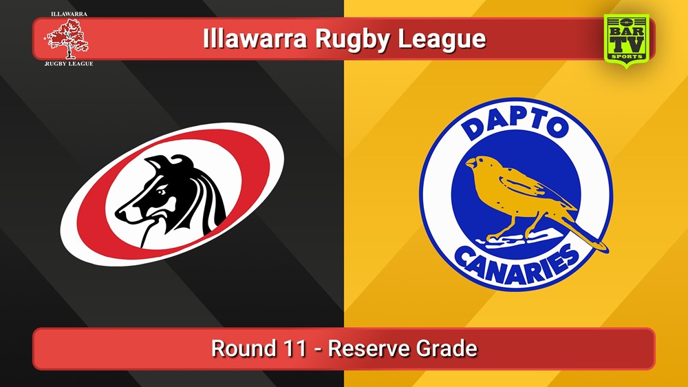 250719-video-Illawarra Round 11 - Reserve Grade - Collegians v Dapto Canaries Slate Image