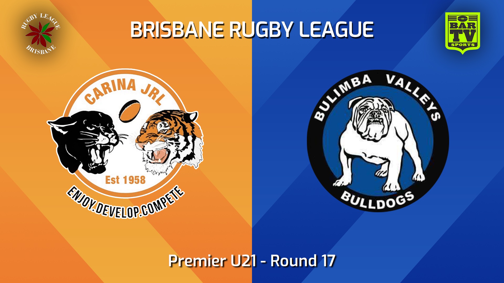 240810-video-BRL Round 17 - Premier U21 - Carina Juniors v Bulimba Valleys Bulldogs Slate Image