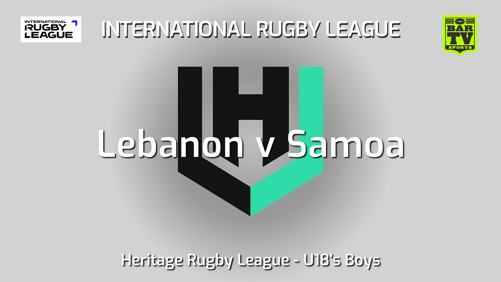 250928-video-International RL Heritage Rugby League - U18's Boys - Lebanon Ceders v Samoa Rugby League Slate Image