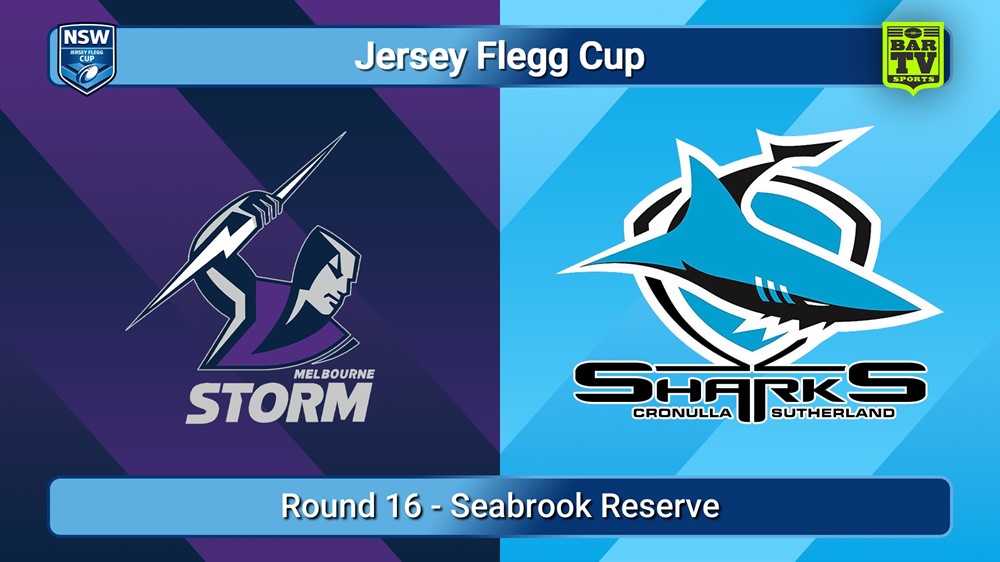 250621-video-Jersey Flegg Cup Round 16 - Melbourne Storm v Cronulla-Sutherland Sharks Slate Image