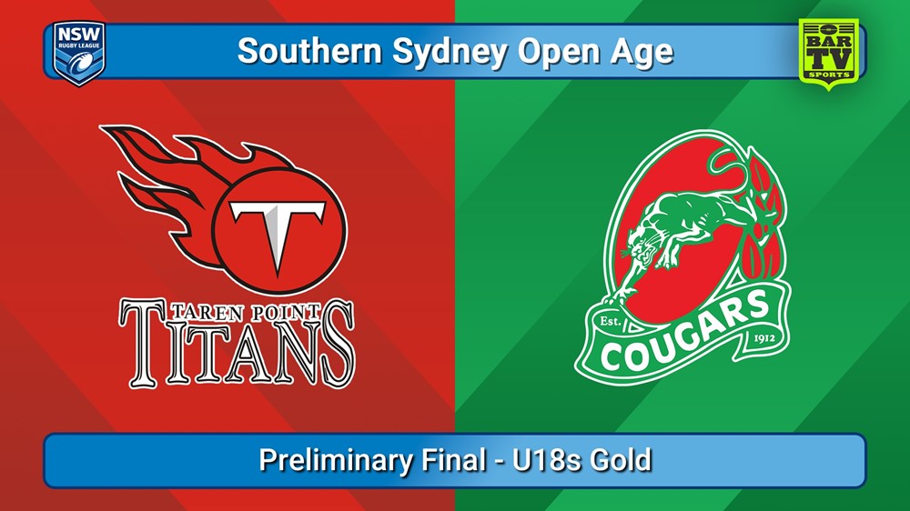 250823-video-S. Sydney Open Preliminary Final - U18s  - Taren Point Titans v Corrimal Cougars Slate Image