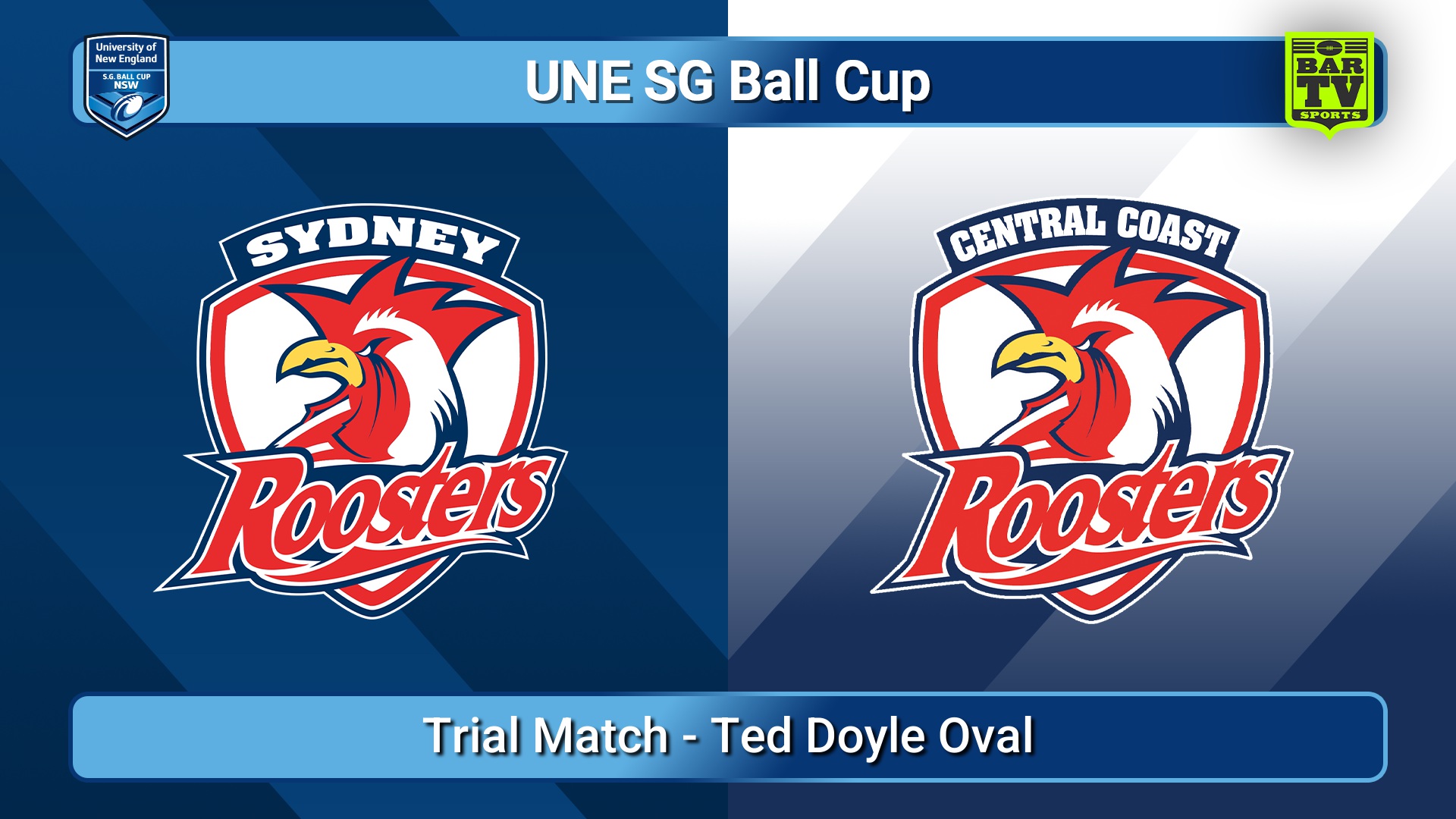 260117-video-UNE SG Ball Cup Trial Match - Sydney Roosters v Central Coast Roosters Slate Image