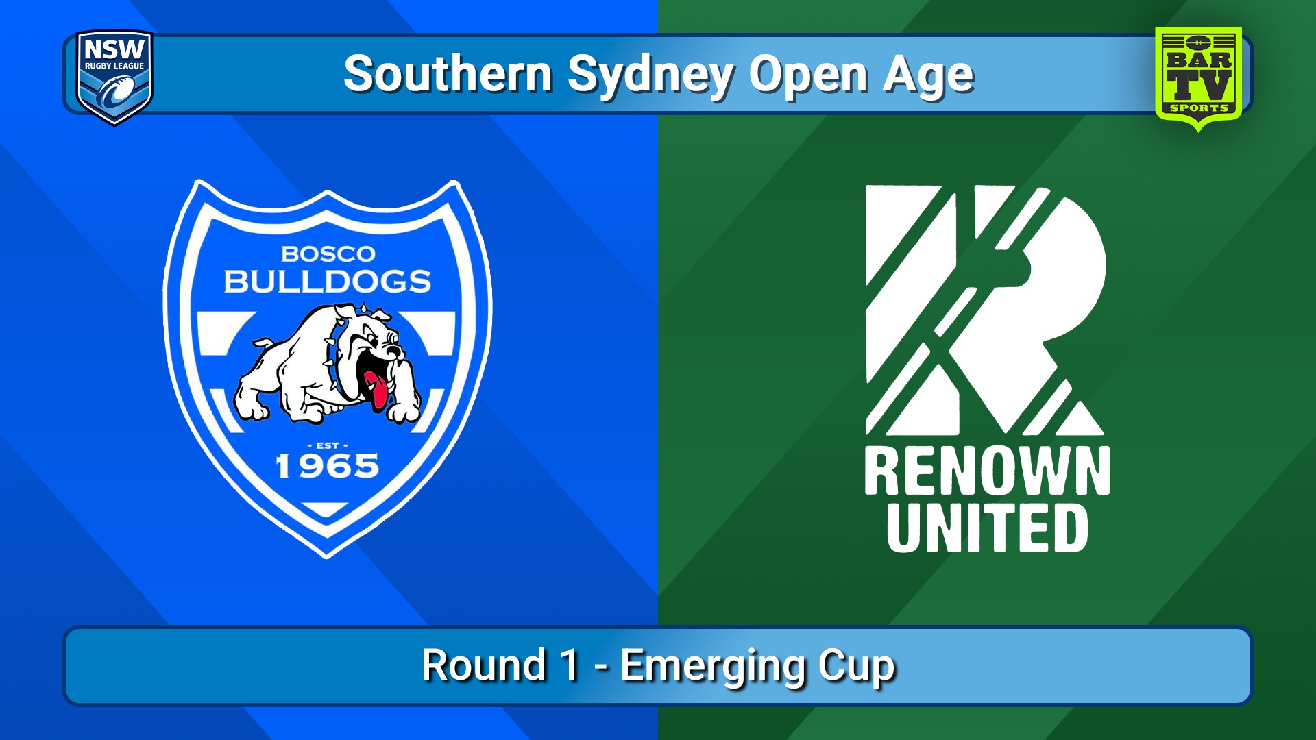 250405-video-S. Sydney Open Round 1 - Emerging Cup - St John Bosco Bulldogs v Renown United Slate Image
