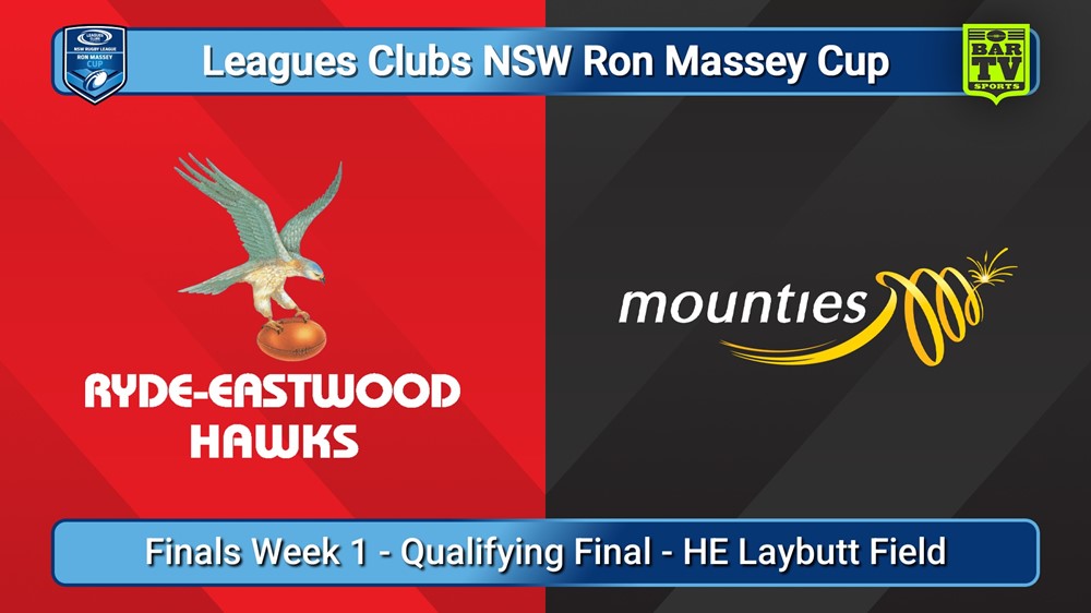 250823-video-Ron Massey Cup Finals Week 1 - Qualifying Final -  Hawks v Mounties Slate Image