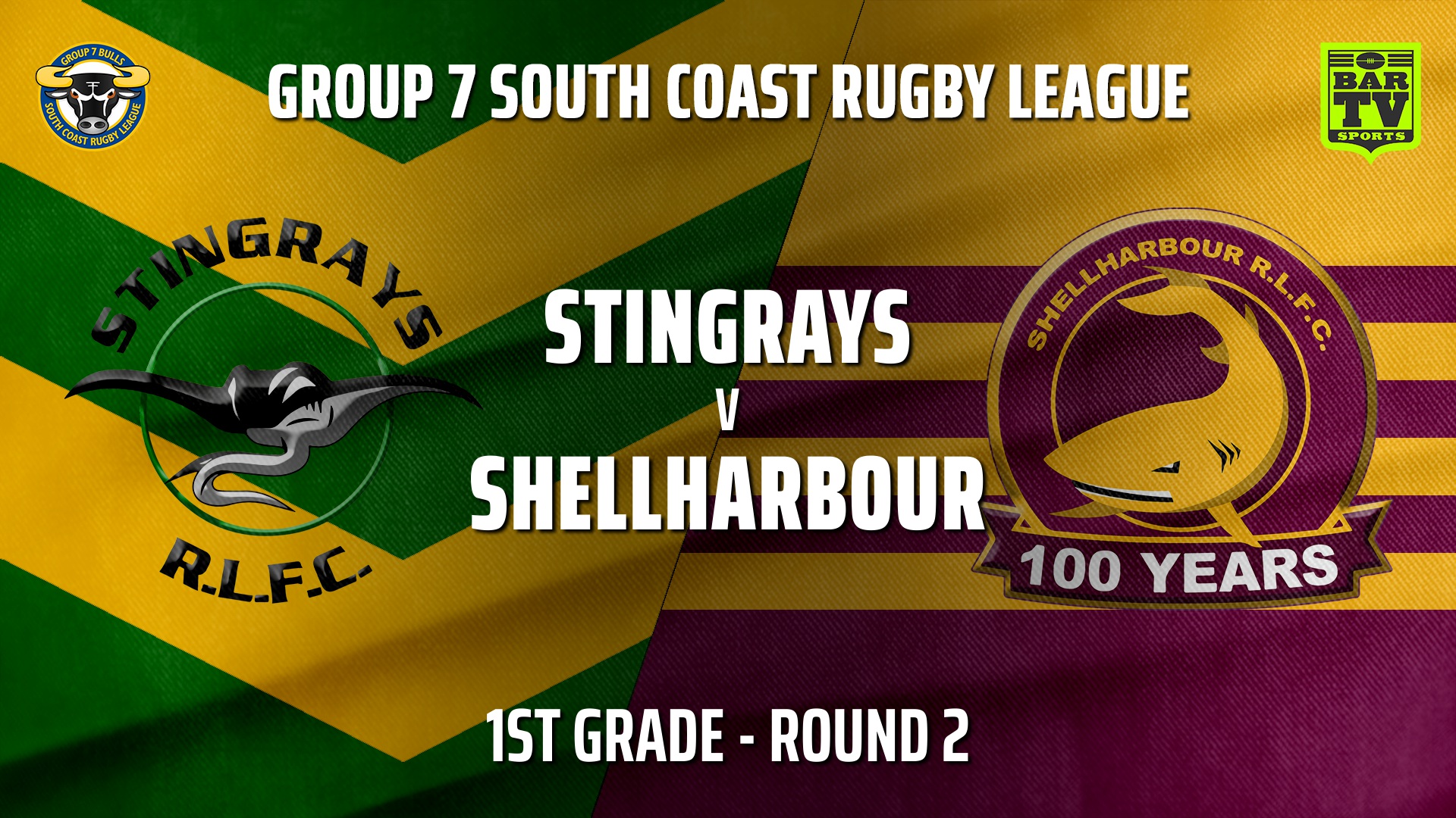 Group 7 RL Round 2 - 1st Grade - Stingrays of Shellharbour v Shellharbour Sharks Slate Image