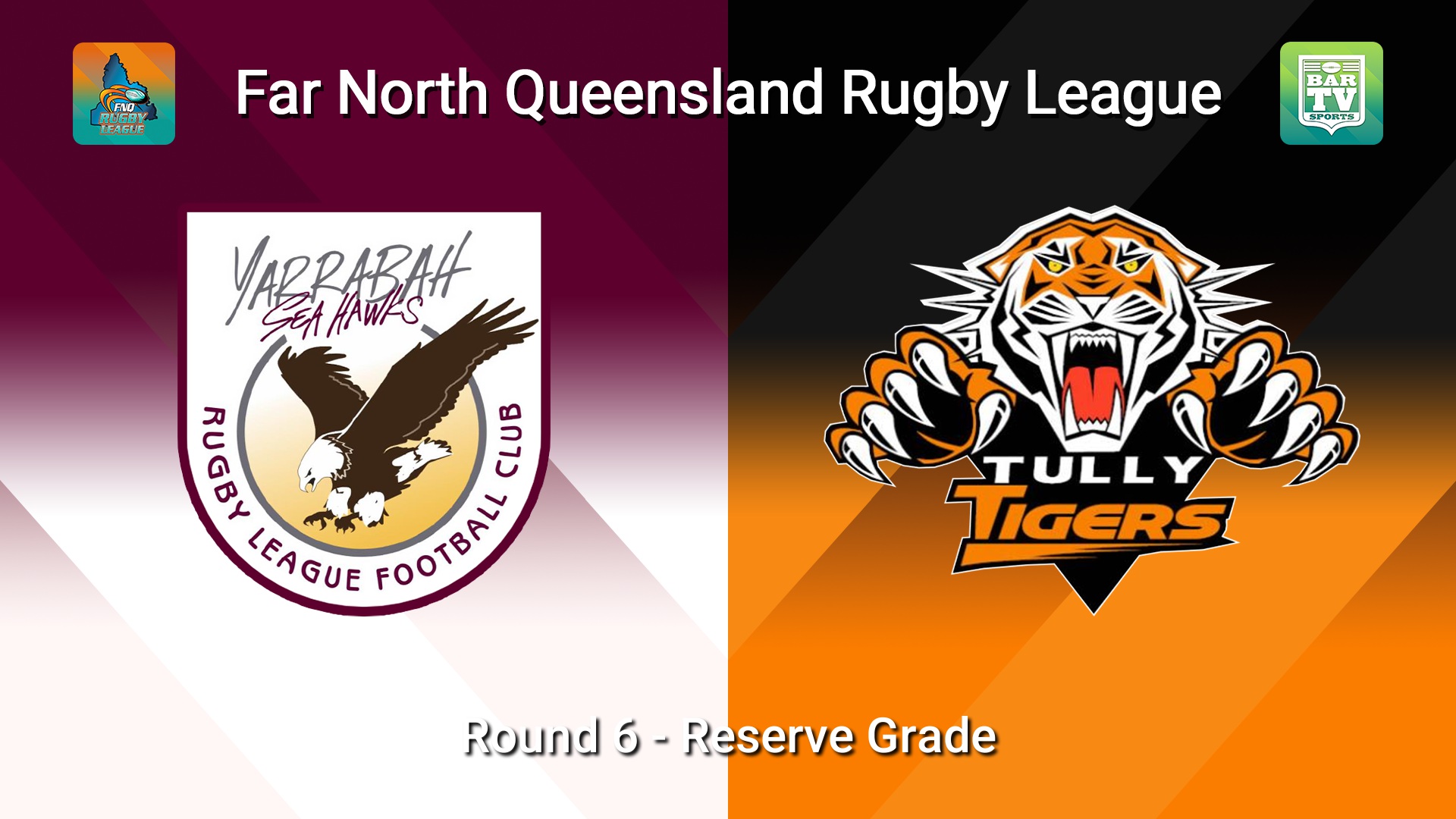 260509-video-FNQ Rugby League Round 6 - Reef Print & Design Reserve Grade - Yarrabah Sea Hawks  v Tully Tigers  Slate Image