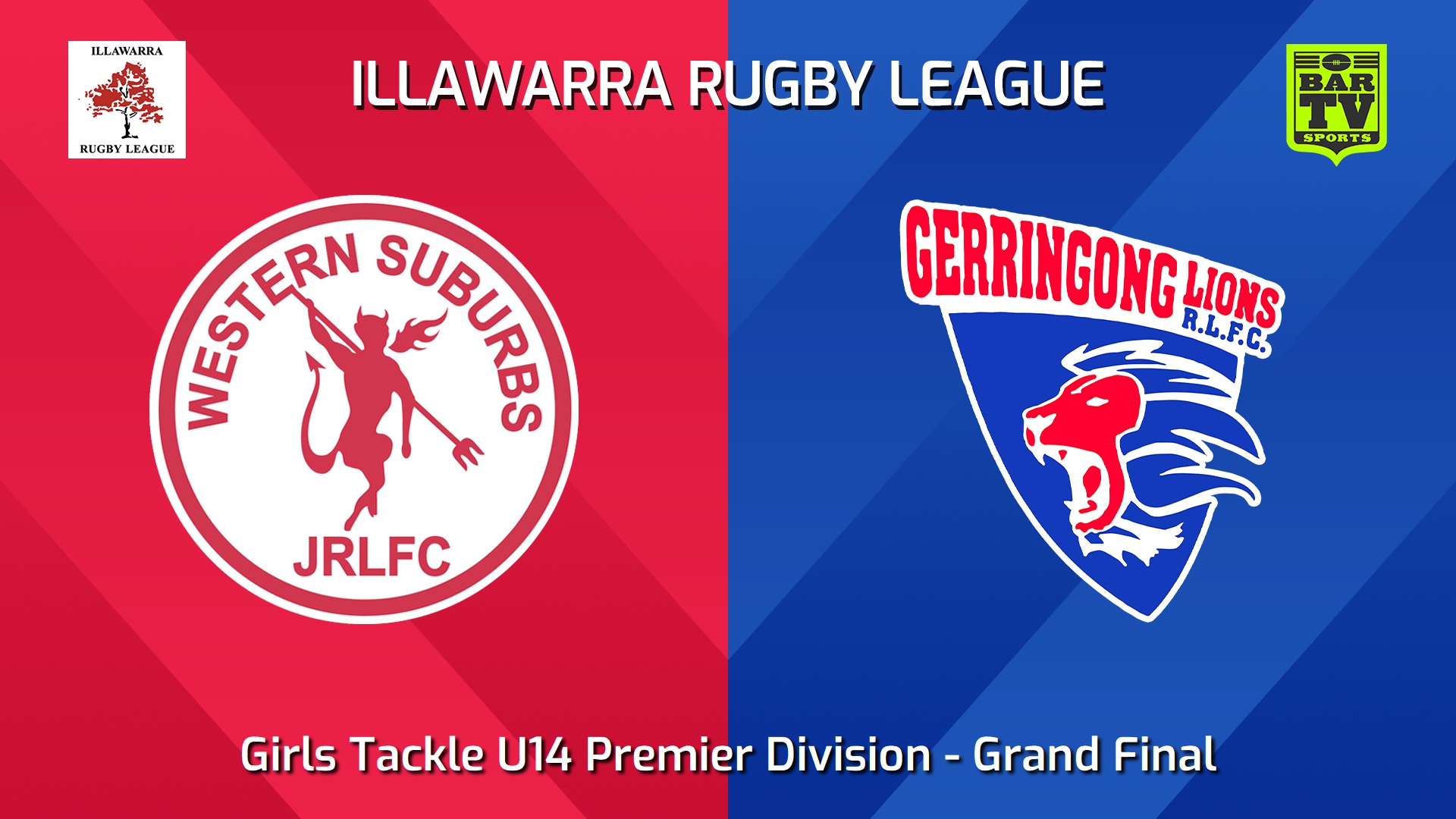 240823-video-Illawarra Rugby League Juniors Grand Final - Girls Tackle U14 Premier Division - Western Suburbs Devils JRL v Gerringong Lions Slate Image