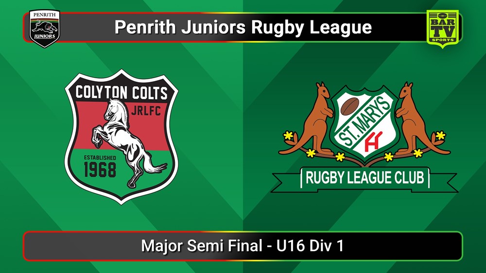 250830-video-Penrith & District Junior Rugby League Major Semi Final - U16 Div 1 - Colyton v St Marys Slate Image