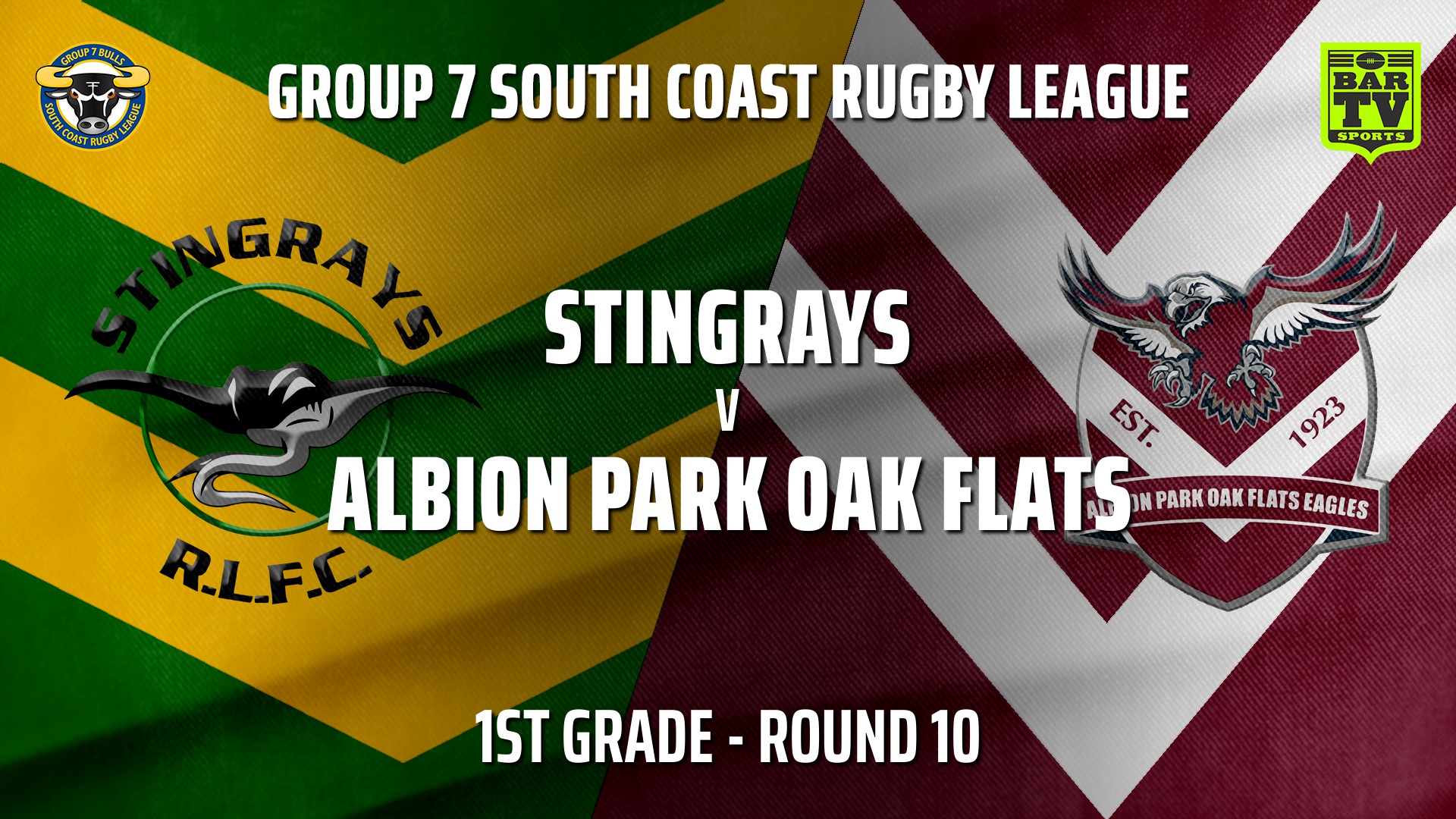 210620-South Coast Round 10 - 1st Grade - Stingrays of Shellharbour v Albion Park Oak Flats Slate Image