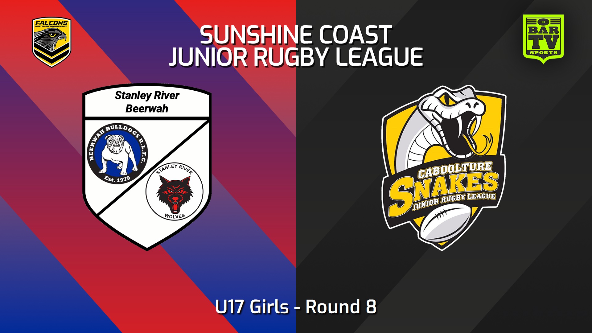 240531-video-Sunshine Coast Junior Rugby League Round 8 - U17 Girls - Stanley River/Beerwah JRL v Caboolture Snakes JRL Slate Image