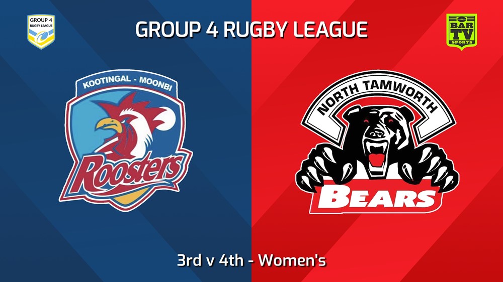 250509-video-Group 4 Rugby League 3rd v 4th - Women's - Kootingal Moonbi Roosters v North Tamworth Bears Slate Image