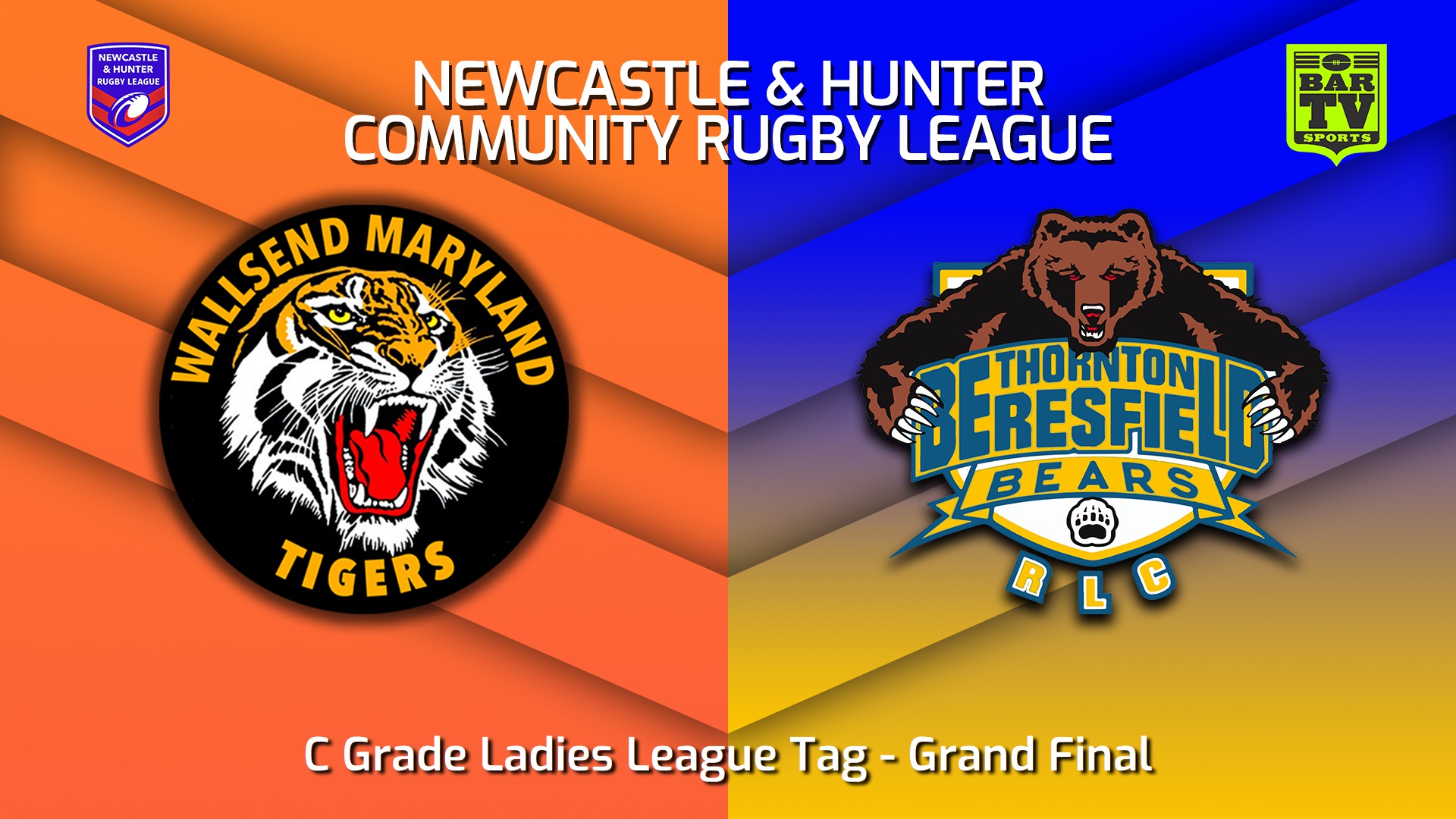 230909-NHRL Grand Final - C Grade Ladies League Tag - Wallsend Maryalnd Tigers v Thornton Beresfield Bears Slate Image