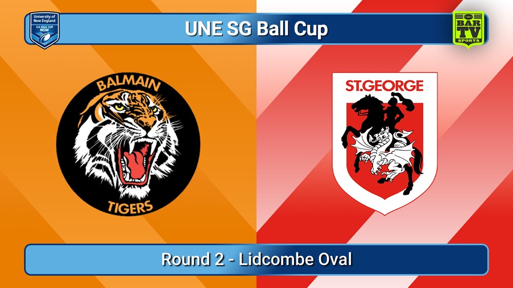 250208-video-UNE SG Ball Cup Round 2 - Balmain Tigers v St George Dragons Slate Image